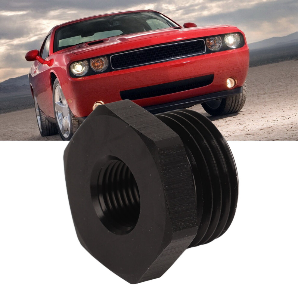 Aluminum Hex Nut With O Ring 8An/1/8In Npt For Vehicles Black 8721351795156