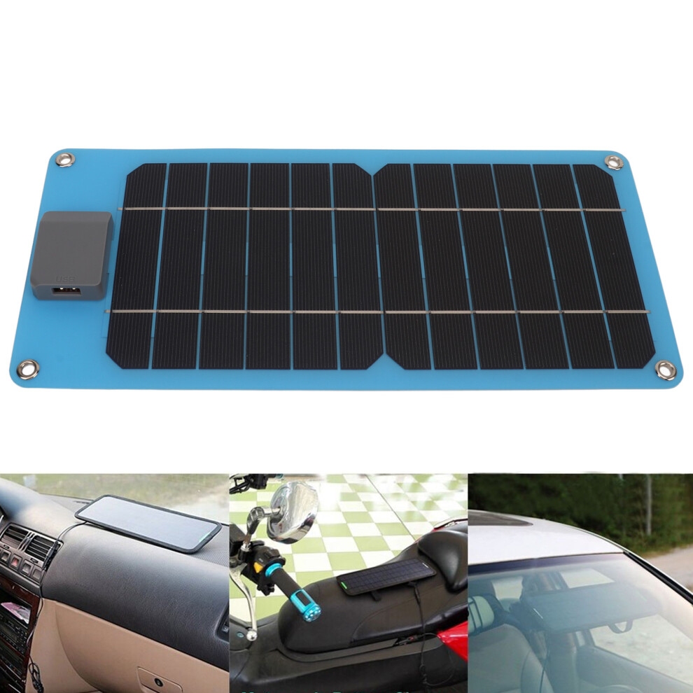 8W 5V Portable Waterproof Solar Panel Charger For Boats, Rvs, Trailers 7891351795164
