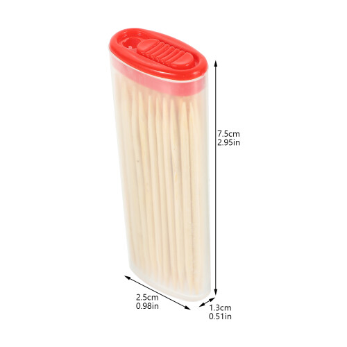 24 Scatole Stuzzicadenti In Bamboo Per Dolci, Frutta 1