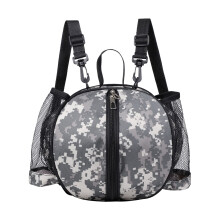 Basketball Carrying Bags Grey Camouflage Multisport Ball Carrier Backpacks Bottle Pockets Waterproof Gym Sack For Youth