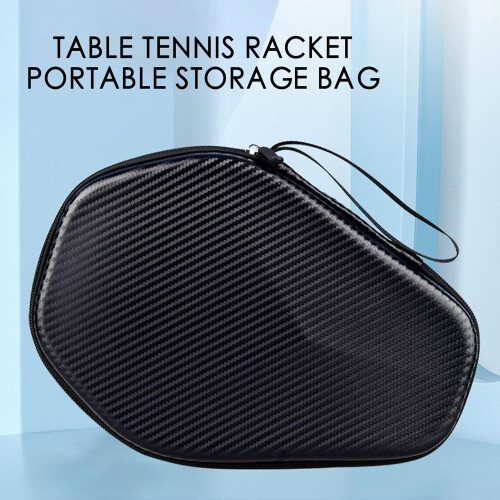 Hexagonal Table Tennis Paddle Storage Bag Durable Black Easy Identification For Beginners And Enthusiasts 2
