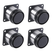 4pcs Stainless Steel Kitchen Adjustable Feet Round Furniture Legs