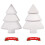 2Pcs Ps Plastic Fruit Dish Snack Tray White Safe Durable Storage 5