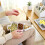 2Pcs Ps Plastic Fruit Dish Snack Tray White Safe Durable Storage 9