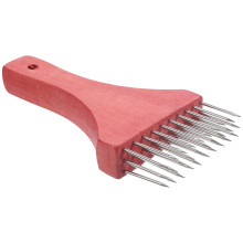 Steak Pork Chop Stainless Steel Tenderizer With Wood Handle