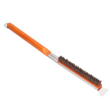 Effortless Cleaning: 21in Pizza Brush with Scraper Wood & Coconut