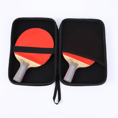 Table Tennis Paddle Bag Hard Shell Storage Case For Ping Pong Racket Grey 2