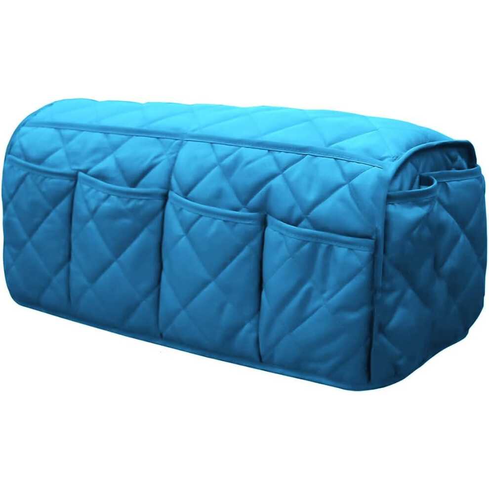 () Sofa Armrest Organizer Couch Arm Storage Bag Sofa Arm Couch Caddy Anti-Spill Armrest Remote Control And Cellphone Organizer Holder (Black) Blue/Black 749655517890