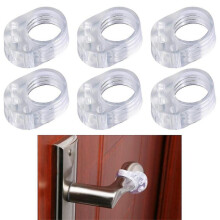 6pcs Door Bumpers Door Stopper Protectors (transparent) (ruipei)