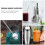 5 1 Verschleißfester Cocktailshaker Set (Silber) 8