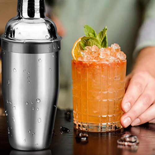 5 1 Verschleißfester Cocktailshaker Set (Silber) 1