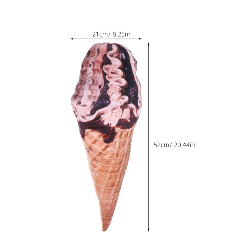 Creative Eiswaffel Kissen Plüsch Eiförmiges Wurfkissen Wohnaccessoire 1