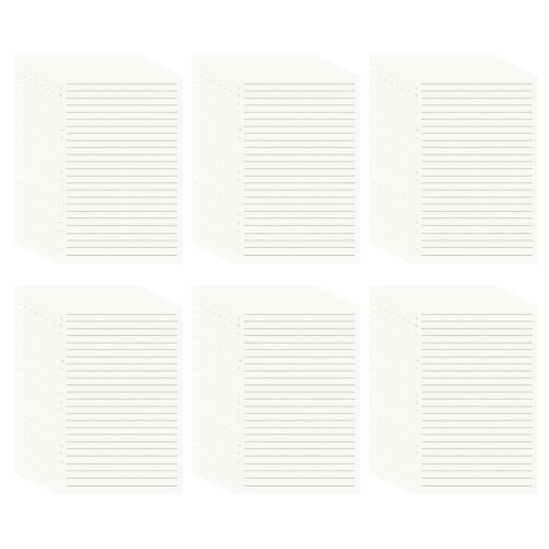 6 Books Of Notebook Refill Paper Binder Inserts 2