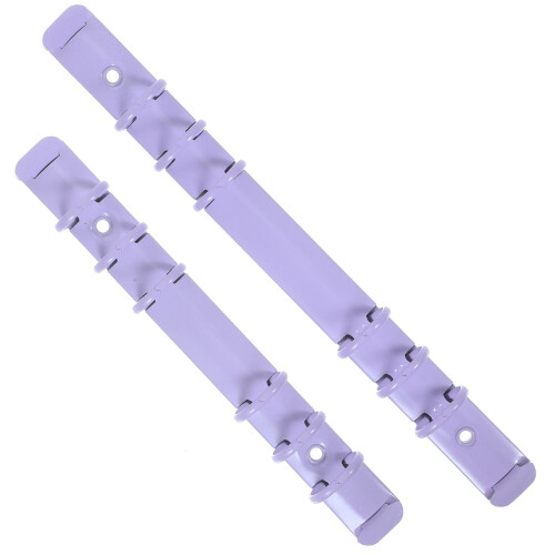 2Pcs Portable Purple Aluminum Binding Clips for DIY Notebook Rings