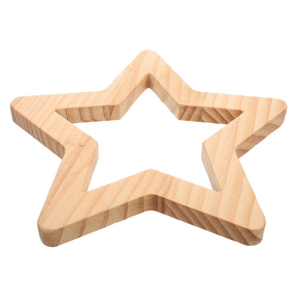 Unfinished Wooden Star Wall Stickers For Kids Room Home Decor Iplusmile