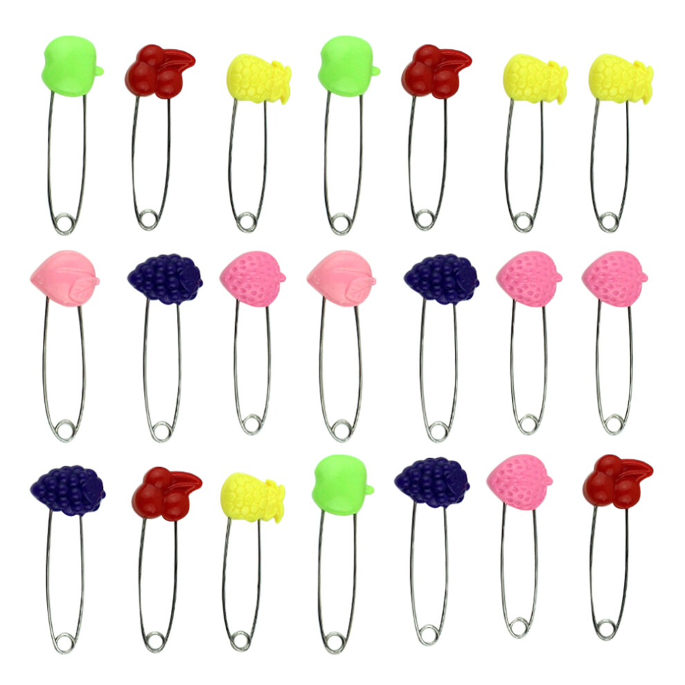 50Pcs Diaper Pin Baby Safety Pin Plastic Cloth Nappy Pin Colorful Iplusmile