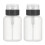 2Pcs Nail Polish Remover Bottle Empty Lockable Pump Dispenser Black 4