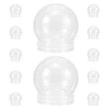 12 Sztuk Ręcznie Wykonywane Globusy Śnieżne 150 Ml Z Nakrętką