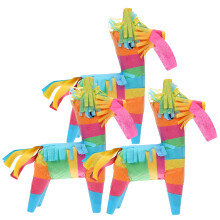 3 Mini Asinelli Piñata Decorazioni Per