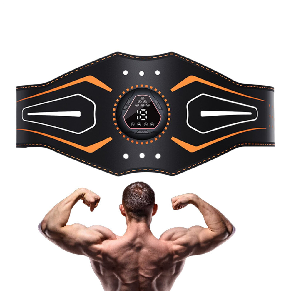 Electric ABS Muscle Stimulator Abdominal Toning Belt With Digital Display For Men & Women Home Gym Breaks Car Commute-image-OPC-PKW25WJ-NEW