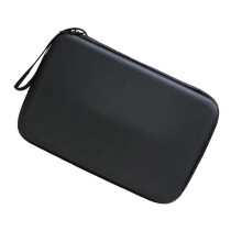 Square Pingpong Paddle Case Waterproof Hard Shell For Table Tennis Rackets Zippered Black