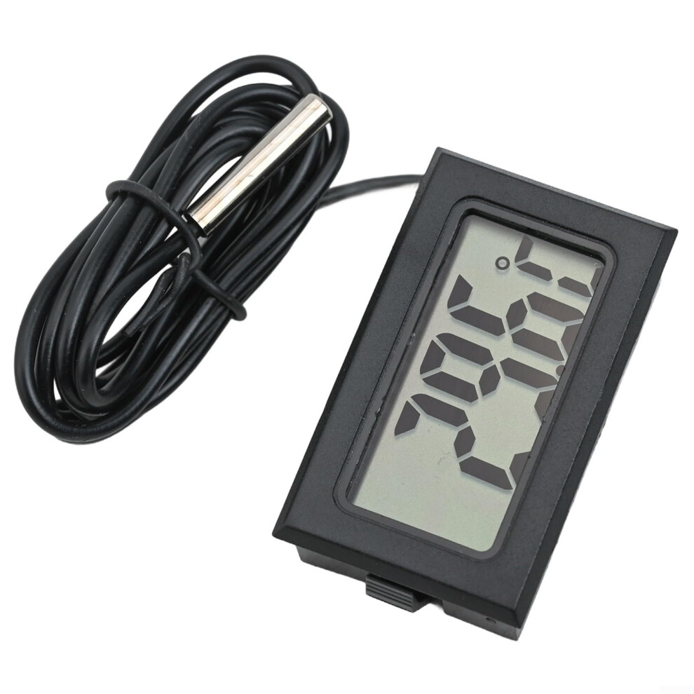 Digital LCD Thermometer Temperature Monitors With Probe For Fridge Freezer Refrigerator And Aquarium 1 Meter