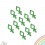 10Pcs Silicone Bobbin Clips Thread Roller Clamp Sewing Machine Green 9