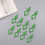 10Pcs Silicone Bobbin Clips Thread Roller Clamp Sewing Machine Green 4