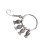 1Metal Creative Keychains Silver Key Holder for Everyday Use 1