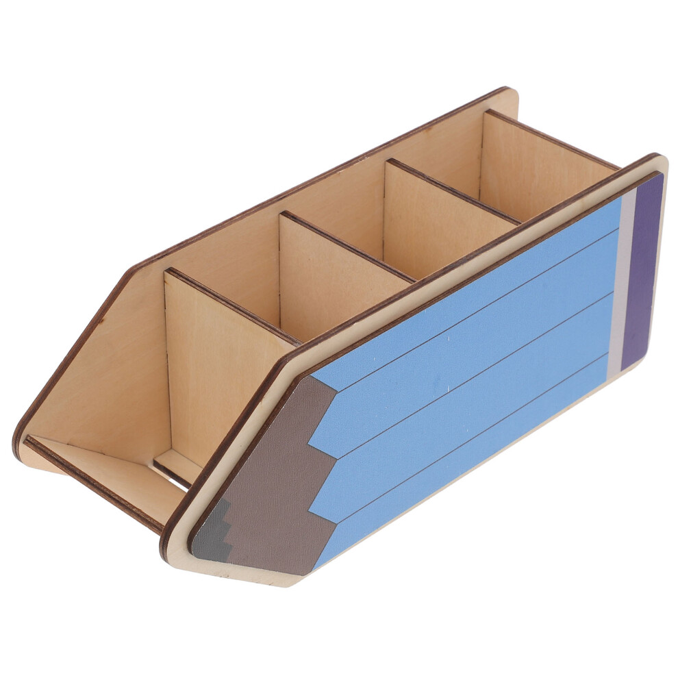 Photos - Other Furniture Back To School Wooden Pencil Holder Diy Desk Organizer For Classroom