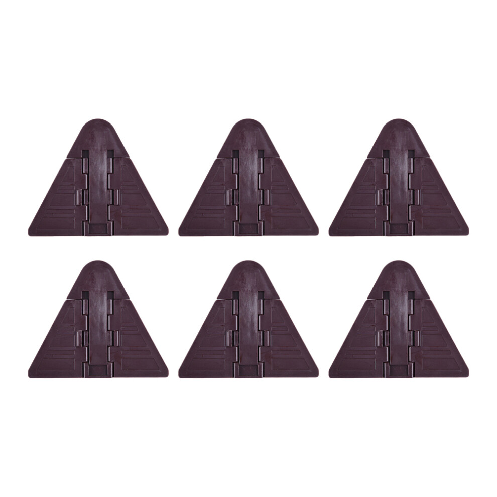Artibetter 6Pcs Abs Coffee Window Safety Lock Sliding Door No-Drill Security Lock