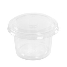 100Pcs 120Ml Disposable Portion Cups With Cover For Sauce Yogurt