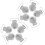 10Pcs Metal Pacifier Holder Clips Teething Toy Suspender 3