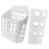 2Pcs White Plastic Bunny Feeder Rack Durable Hanging Storage Container 1
