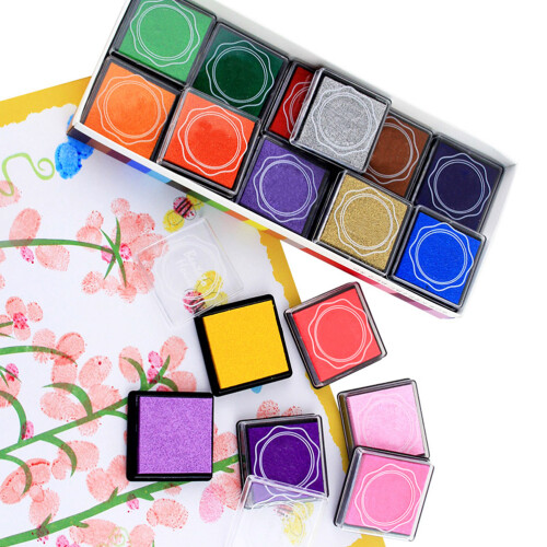 20 Pcs Multi-Colored Giant Ink Pads For Diy Craft Scrapbooking 1