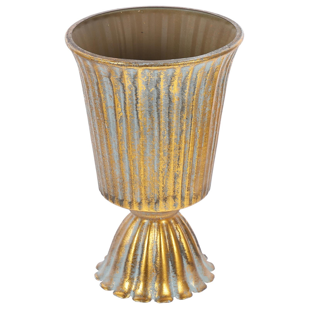 1Pc Trophy Shaped Flower Bucket Retro Iron Planting Container-image-OPC-PKW2CCT-NEW