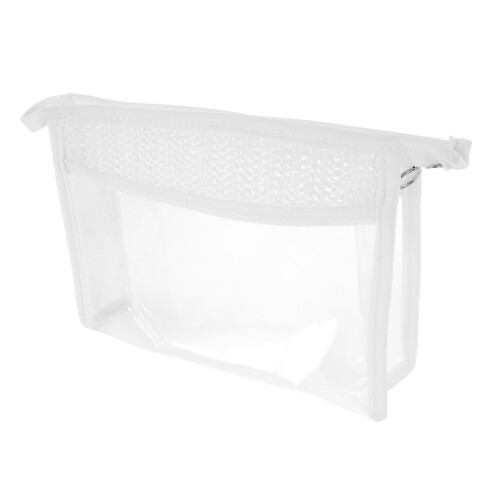 White Transparent Makeup Bag For Small Items Travel 1pcs