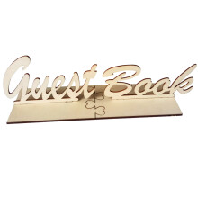 Rustic Wooden Guest Book Sign For Wedding Birthday Baby Shower Party
