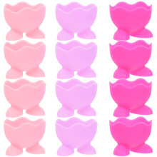 12Pcs Silicone Egg Cups Kitchen Gadget Stands