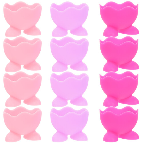 12Pcs Silicone Egg Cups Kitchen Gadget Stands