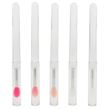 5Pcs Silicone Lip Brush Reusable Applicator For Lip Gloss Balm