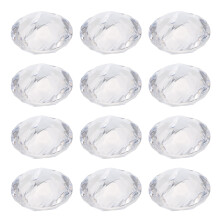 12Pcs Transparent Acrylic Memo Holders Durable Office Photo Clips