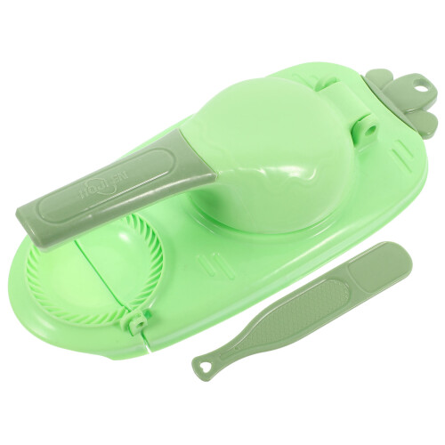 Light Green PP Dumpling Wrapper Maker Manual Kitchen Dough Presser 2