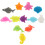 12Pcs Silicone Wine Glass Markers Fish Modeling Drink Identifiers 4
