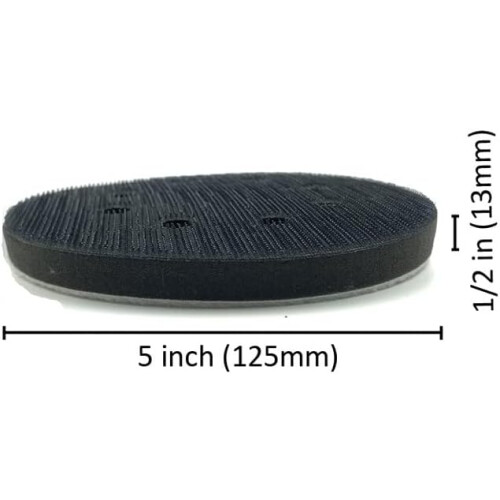 Sanding Sponge Interface Pad 5-Inch 125mm 8-Hole, Hook-and-Loop Buffer Pad For Sanding Pads Uneven Surface Polishing 2