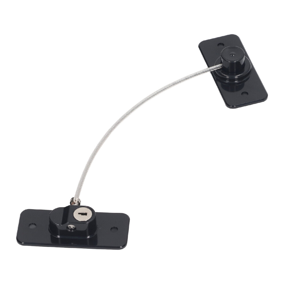 Childproof Window Restrictor 360 Rotatable Non-Mark Safety Lock Black