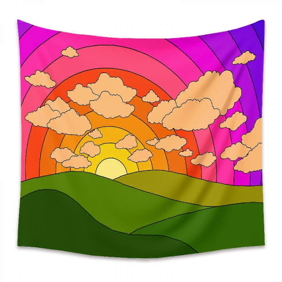 Kikidex (As Show, One Size) Wekity Tapestry Aesthetic Art Home Background Fabric Decor Gift Colorful Tapestry For Living Room Bedroom Decor (257, 29 X 38 Inc Light