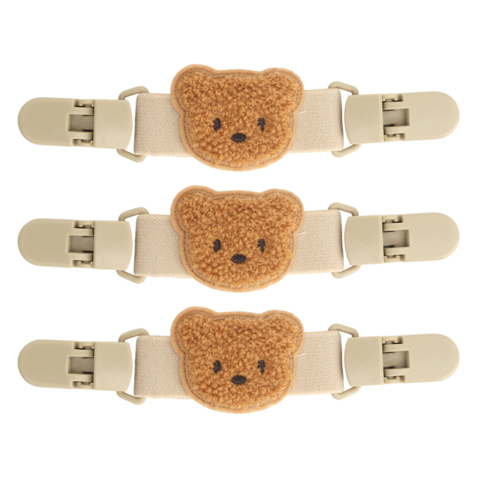 10Pcs Brown Duckbill Cinch Clips for Suspender Shawl Fabric Holders