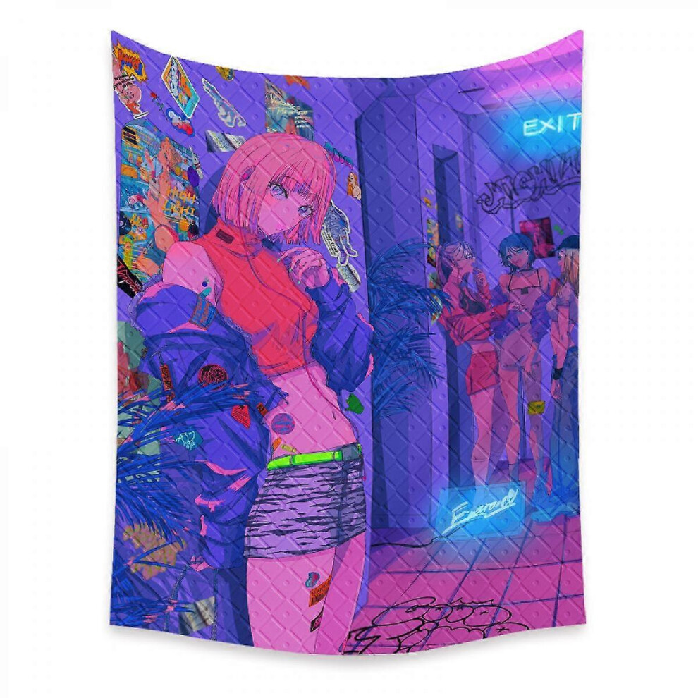 Kikidex (As Show, One Size) Wekity Anime Tapestry Aesthetic Art Home Background Fabric Decor Gift Boho Tapestry For Living Room Bedroom Decor (614-15, 39 X 59 Light