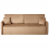 Beliani Sofa Bed 3 Seater EGGE Velvet Light Brown 1